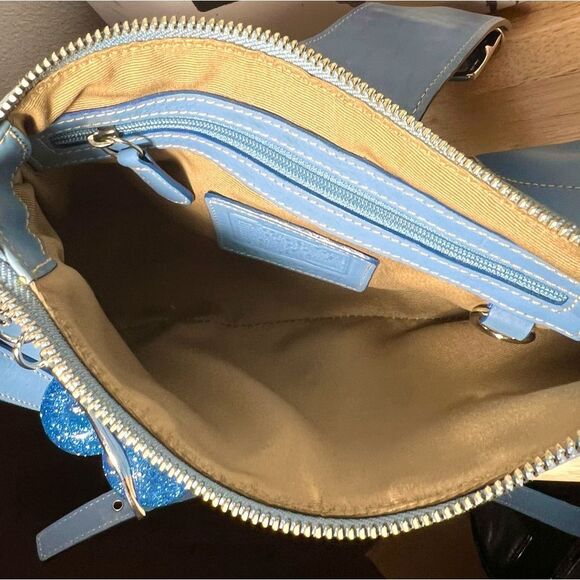 COACH 🩵Rare & HTF Vintage Hampton Demi Crossbody Bag Glacier Blue 🩵👜 - Picture 10 of 11